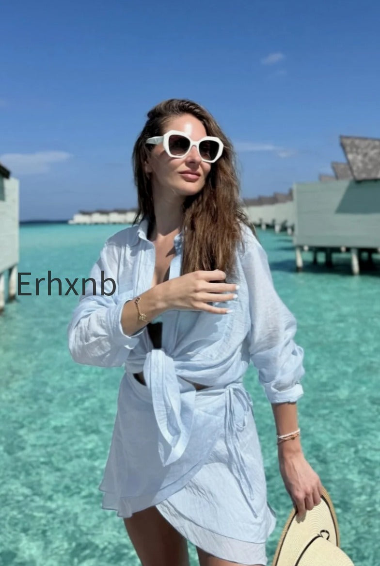 casual-beach-shirt-cover-skirt-set