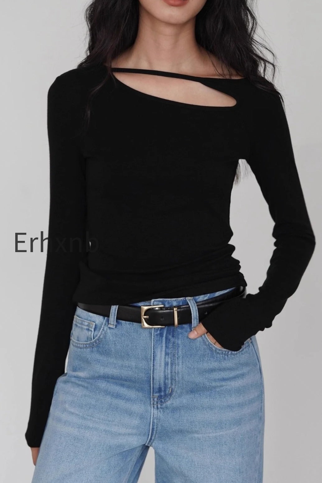 asymmetric-cutout-slim-knit-top-1