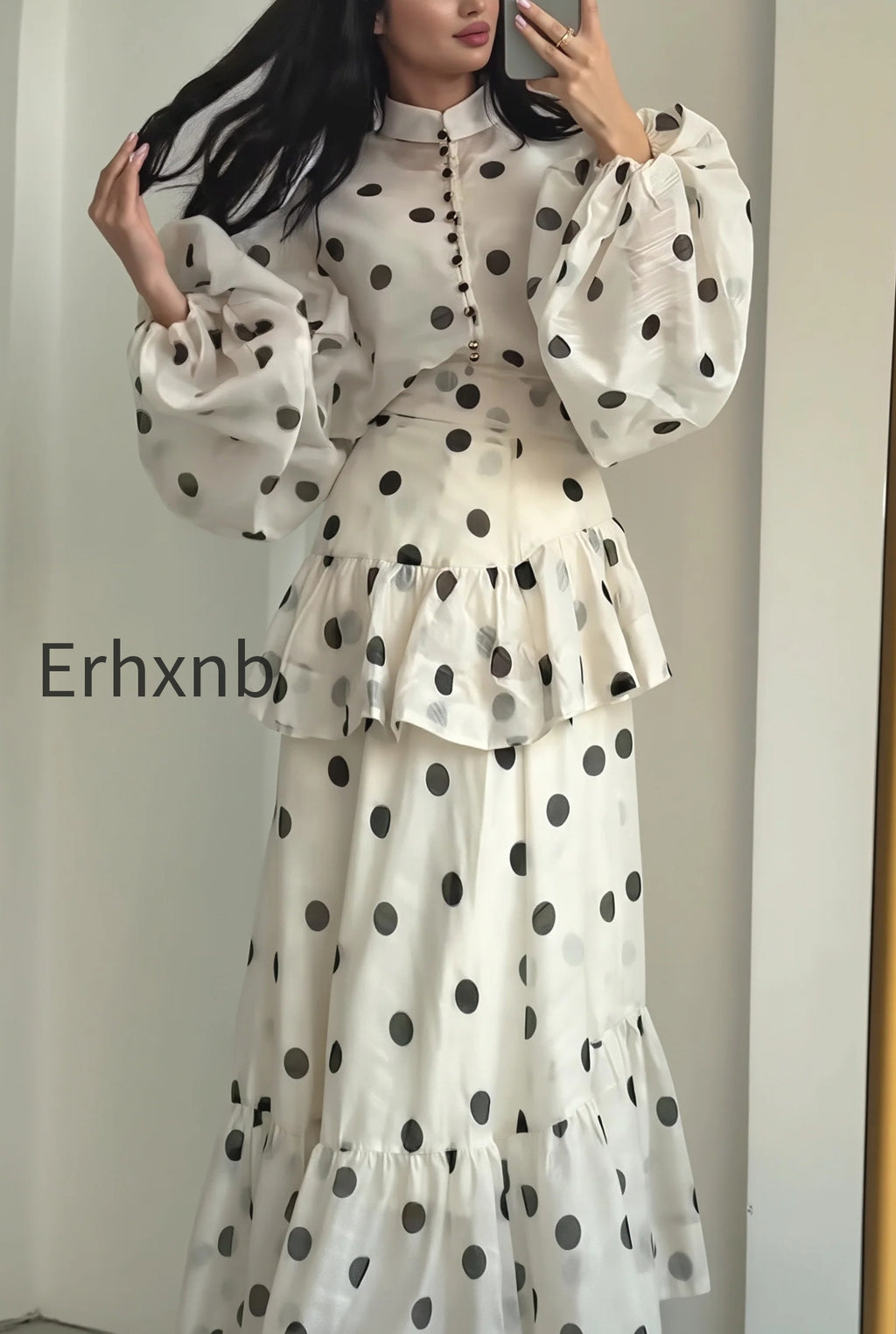 sheer-polka-dot-long-sleeve-maxi-dress