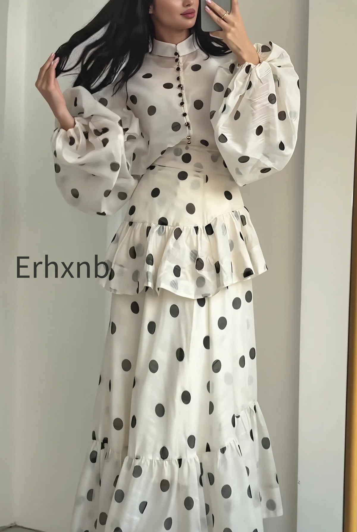 sheer-polka-dot-long-sleeve-maxi-dress