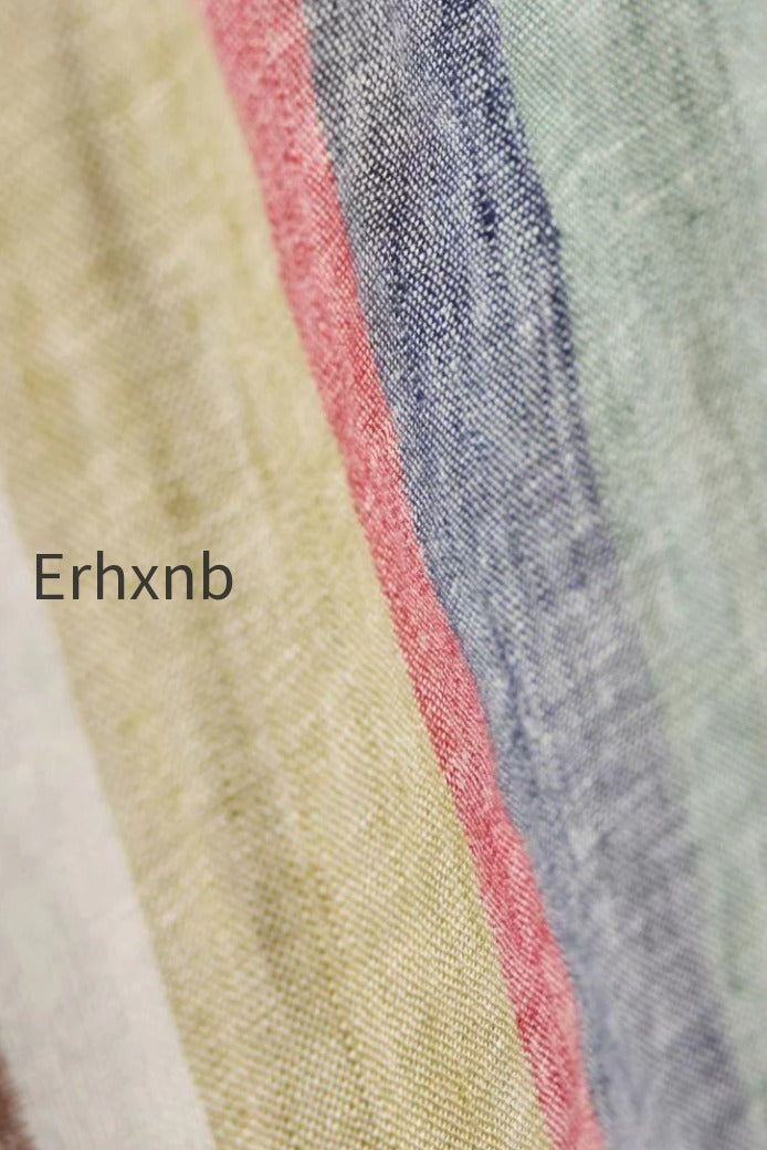 rainbow-stripe-loose-casual-boho-dress