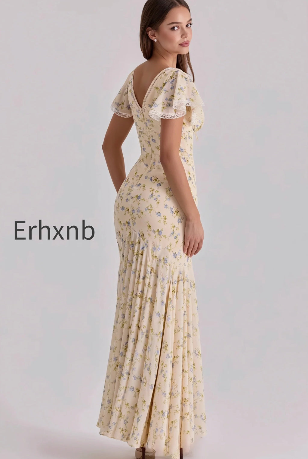 floral-printed-v-neck-bodycon-maxi-dress