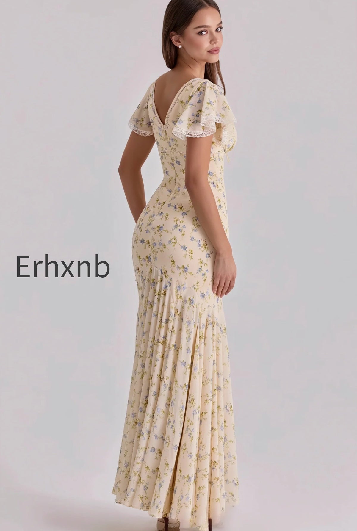 floral-printed-v-neck-bodycon-maxi-dress