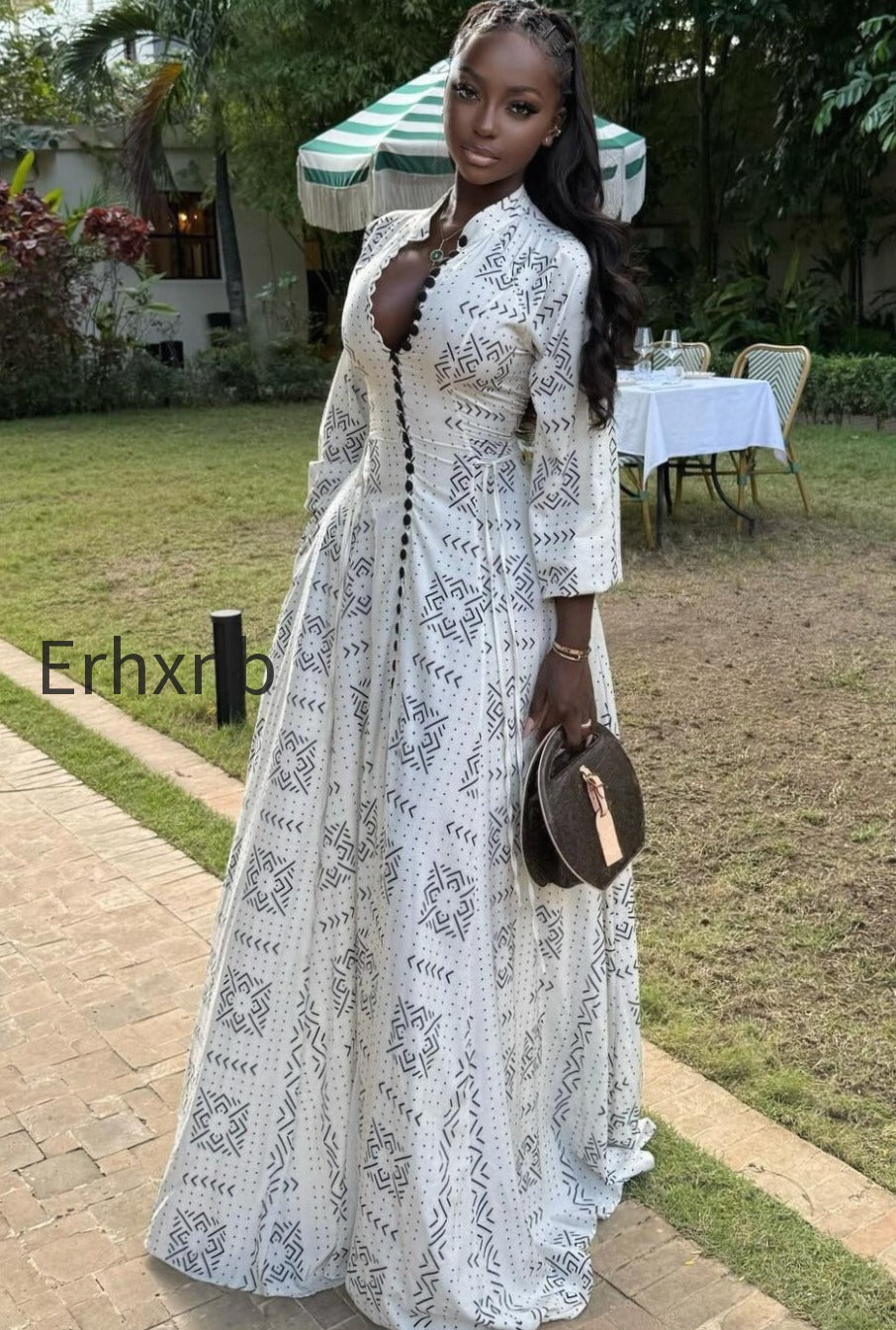 casual-stand-collar-button-maxi-dress
