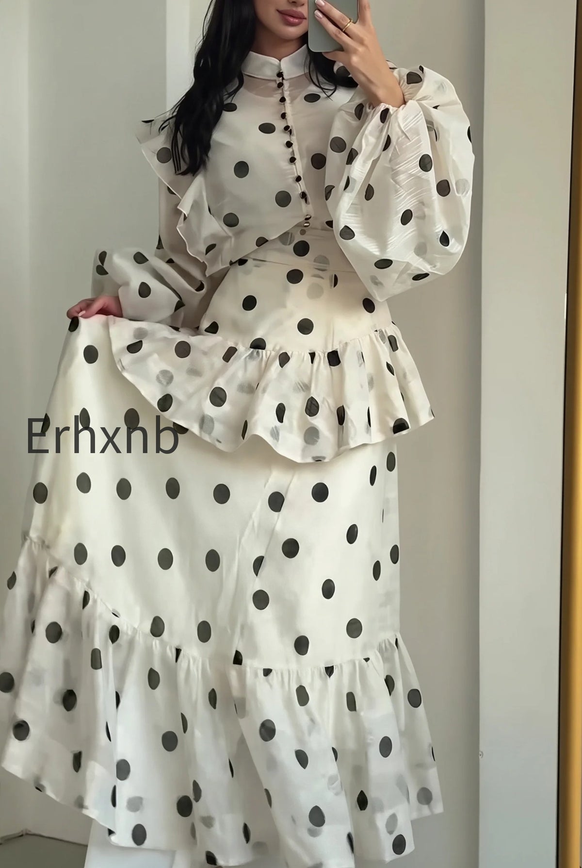 sheer-polka-dot-long-sleeve-maxi-dress