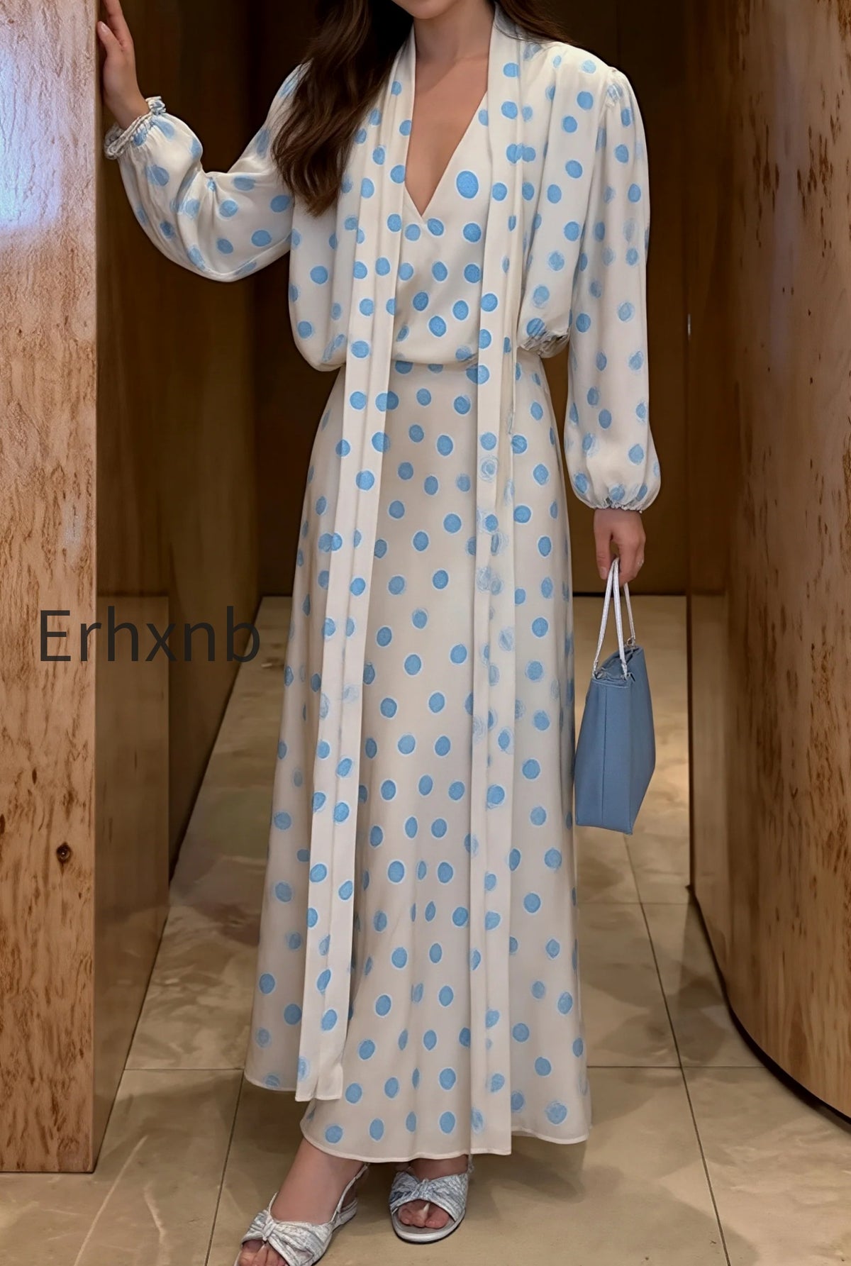 vintage-polka-dot-sash-maxi-dress
