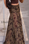 boho-brown-paisley-print-maxi-skirt