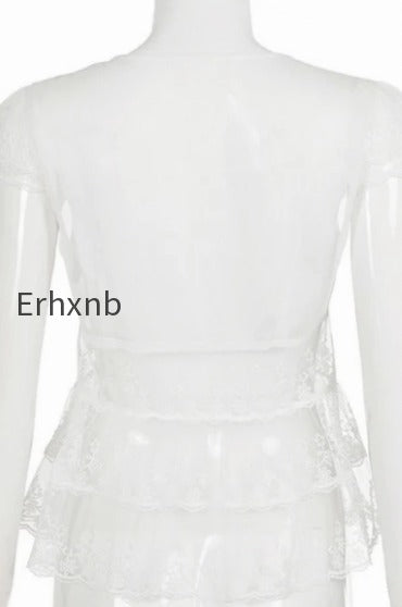 elegant-solid-lace-v-neck-sheer-blouse