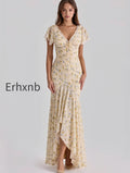 floral-printed-v-neck-bodycon-maxi-dress